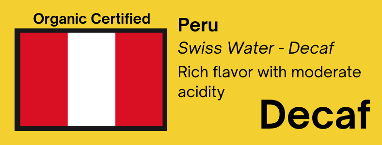Decaf Peru - Swiss Water Process