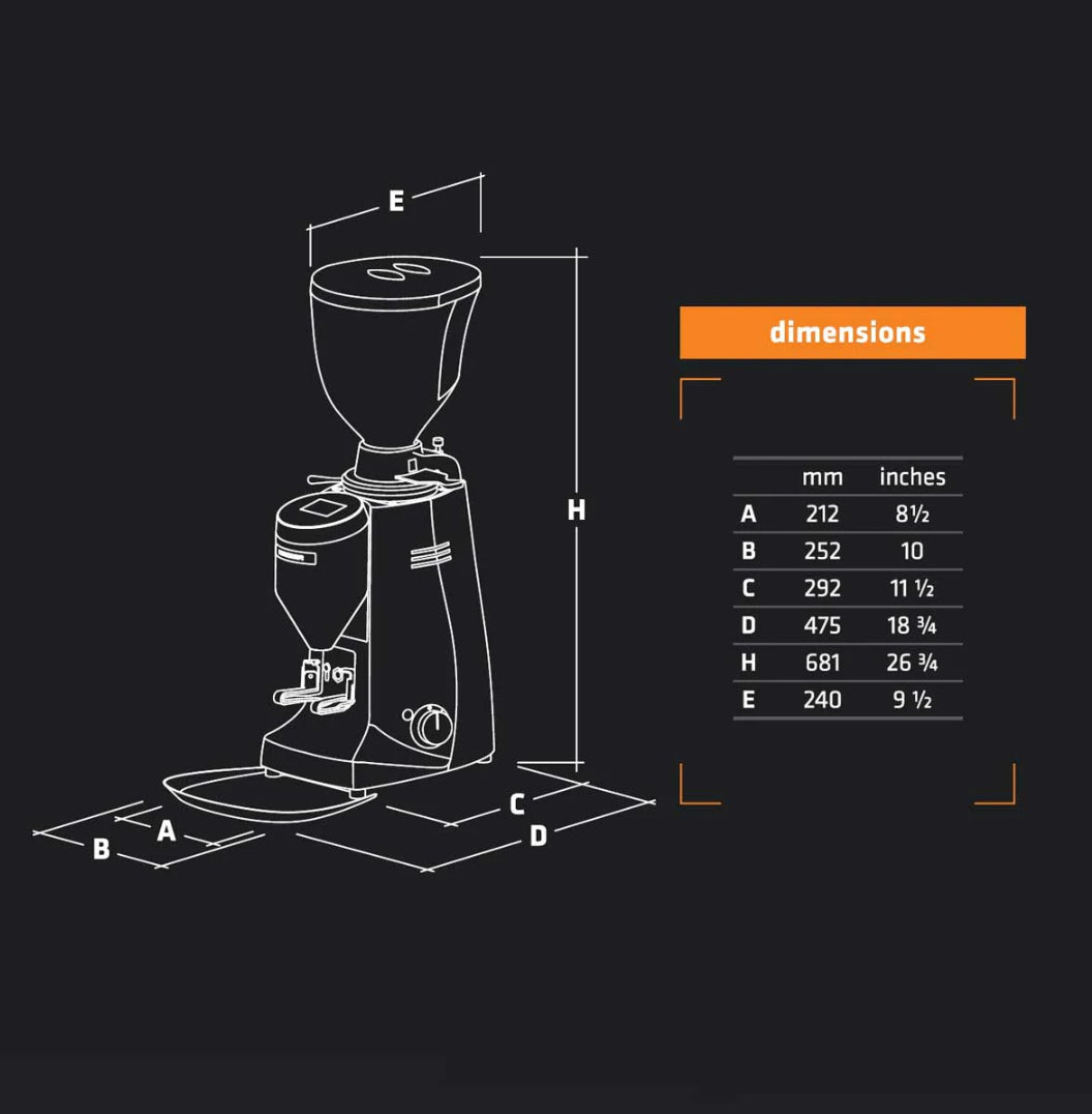 Mazzer Major V Eletronic Black – Bendix Coffee Roasters