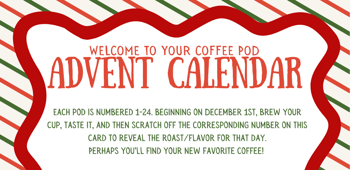 Coffee Advent Calendar – 24 Single-Serve Pods (Preorder)
