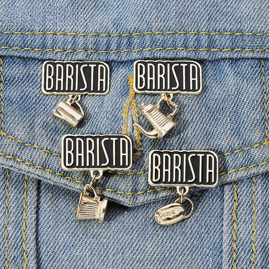 Barista Coffee Enamel Pin